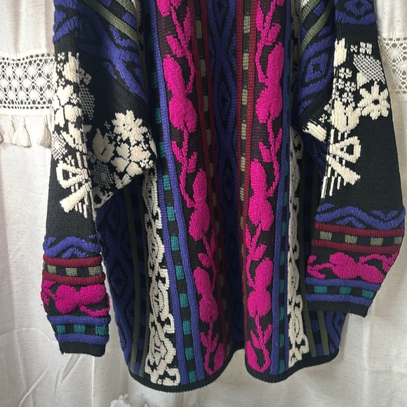 Vintage Forelli Multi- Colored acrylic XXL Sweater - Picture 8 of 10